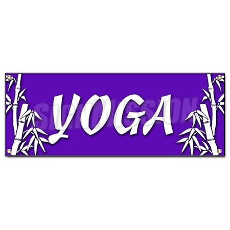 Signmission YOGA BANNER SIGN signs mat pants clothes bikram course school session class B-Yoga